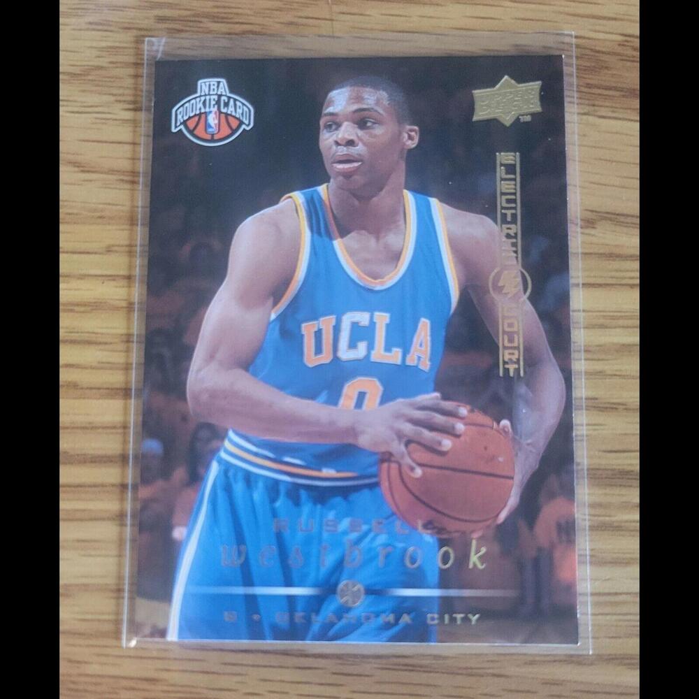 2008-2009 Upper Deck Electric Court Gold Russell Westbrook Rookie RC #262